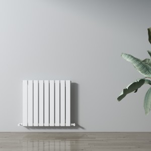 Carisa Plata 600 x 630mm White Designer Aluminium Radiator