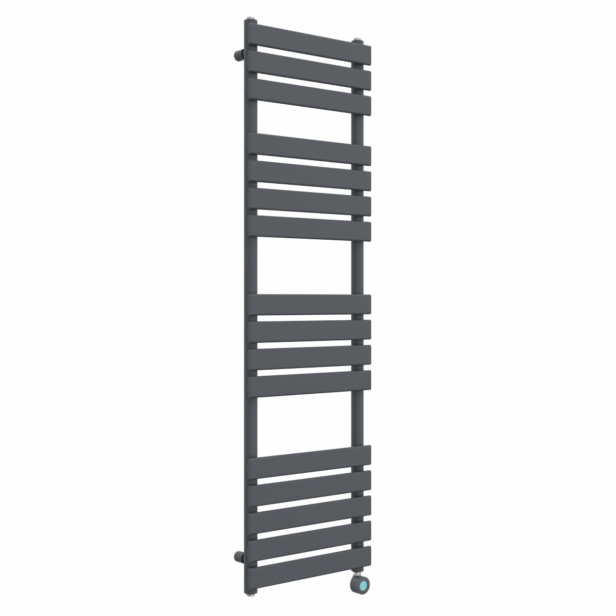 Juva 1600 x 450mm Sand Grey Flat Panel Thermostatic Touch Control Electric Heated Towel Rail