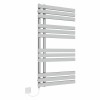 Koli 1200 x 600mm Chrome Flat Electric Designer Heated Towel Rail