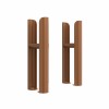 Bern Traditional Double Column Radiator Feet - Metallic Bronze