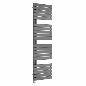 Kristiansund 1800 x 500mm Gunmetal Thermostatic Touch Control Wifi Electric Heated Towel Rail
