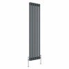 Bern 1800 x 470mm Anthracite Double Vertical Column Radiator