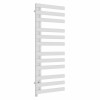 Kongsberg 1200 x 450mm White Simple Electric Towel Rail