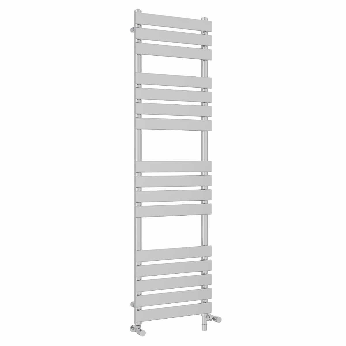 Juva 1600 x 450mm Dual Fuel Chrome Flat Panel Simple Electric Heated Towel Rail