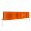 Bern 300 x 1460mm Bright Orange Triple Horizontal Column Radiator