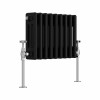 Bern - Black Traditional Horizontal Triple Column Radiator - Choice of Size