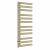 Kongsberg 1200 x 450mm Brushed Brass Simple Electric Towel Rail