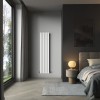 Karlstad 1800 x 410mm White Single Vertical Flat Panel Designer Radiator