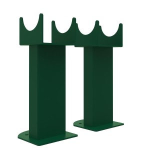 Karlstad Flat Panel Radiator Feet - Moss Green