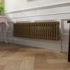 Bern 300 x 1190mm Metallic Gold Double Horizontal Column Radiator