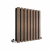 Lulea Black Copper Horizontal Column Coloured Radiator - Choice of Size