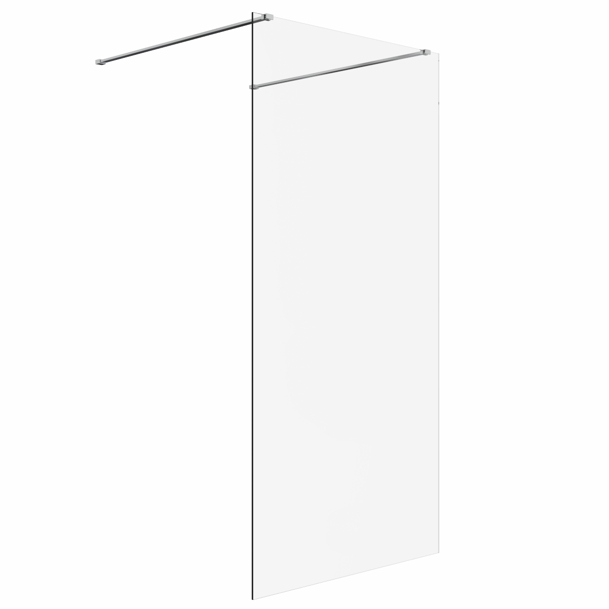 Wasdale 1000mm Chrome Walk Through Wet Room Screen