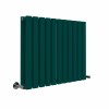 Lulea 600 x 760mm Blue Green Double Flat Panel Horizontal Designer Radiator