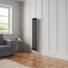 Bern 1500 x 290mm Black Double Column Vertical Traditional Radiator
