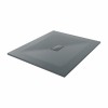 Terra - 1200x1000mm  Slate Effect Rectangle Shower Tray Anthracite