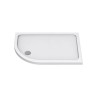 Kudos KStone - Anti-Slip 1200 x 800mm Left Hand Offset Quadrant Shower Tray  - White -  KSQ12080LHSR