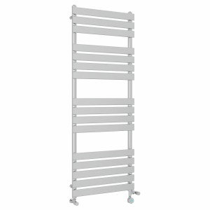 Juva 1600 x 600mm Dual Fuel Chrome Flat Panel Thermostatic Touch Control Wifi Electric Heated Towel Rail