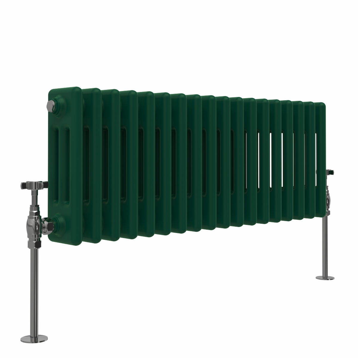 Bern 300 x 830mm Moss Green Triple Horizontal Column Radiator