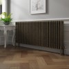 Bern 600 x 1460mm Black Gold Four Column Horizontal Traditional Radiator