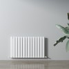 Carisa Plata 600 x 980mm White Designer Aluminium Radiator
