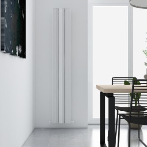 Carisa Monza Double 1800 x 280mm White Designer Aluminium Radiator