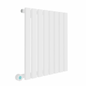 Lulea 600 x 550mm White Flat Panel Horizontal Wifi Electric Radiator - 600W