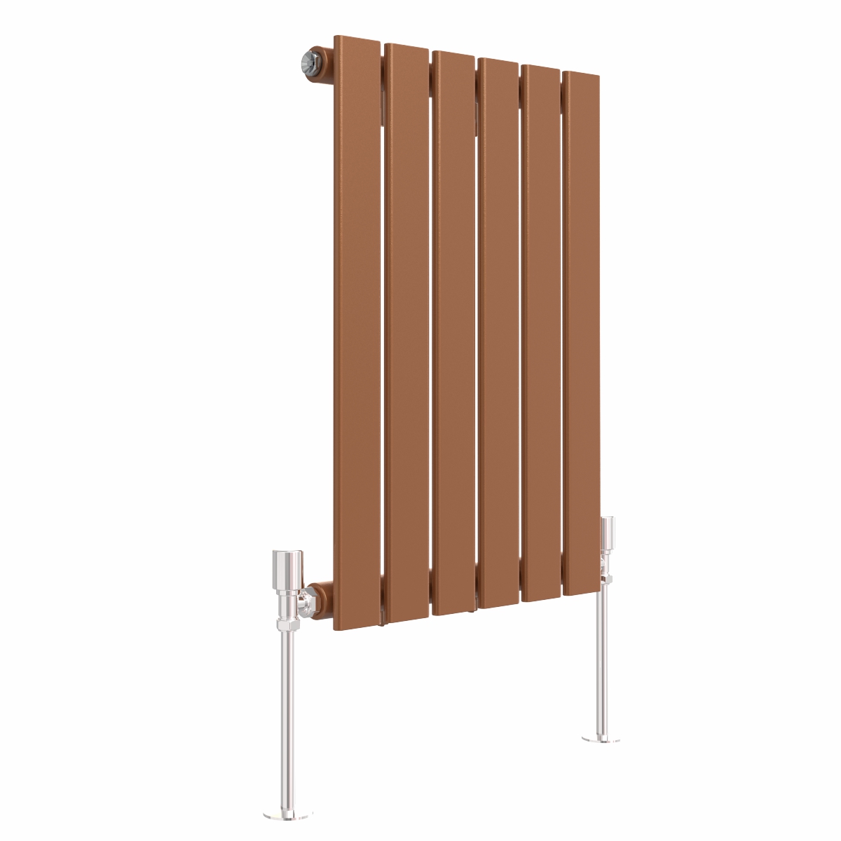 Karlstad 600 x 410mm Metallic Bronze Single Flat Panel Horizontal Designer Radiator