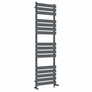 Juva 1600 x 450mm Dual Fuel Sand Grey Flat Panel Simple Electric Heated Towel Rail