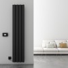 Carisa Boreas S 1800 x 369mm Black Designer Aluminium Electric Radiator