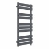 Juva 1000 x 450mm Sand Grey Flat Panel Simple Electric Heated Towel Rail