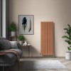 Karlstad 1800 x 682mm Metallic Bronze Double Flat Panel Vertical Designer Radiator