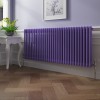 Bern 600 x 1460mm Elegant Purple Double Column Horizontal Traditional Radiator