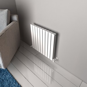 Carisa Plata Double 600 x 630mm White Designer Aluminium Radiator