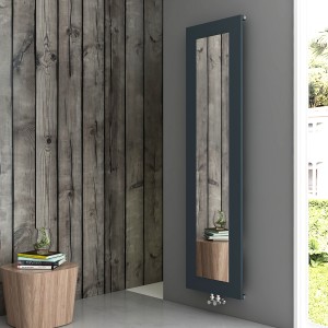 Carisa Quadro 1800 x 470mm Anthracite Designer Aluminium Radiator
