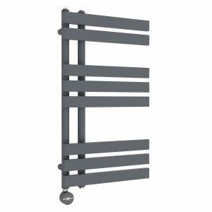 Koli 800 x 450mm Anthracite Thermostatic Touch Control Electric Towel Rail