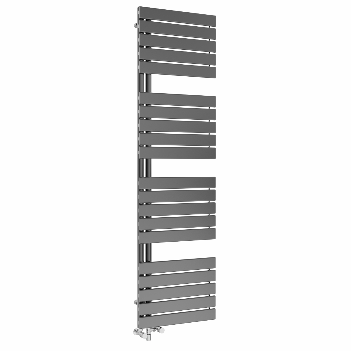 Kristiansund 1800 x 500mm Dual Fuel Gunmetal Simple Electric Heated Towel Rail