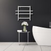 Carisa Ajax 450 x 600mm White Designer Aluminium Towel Rail