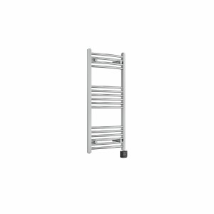 Fjord 1000 x 500mm Curved Chrome Thermostatic Wifi Control Electric Heated Towel Rail