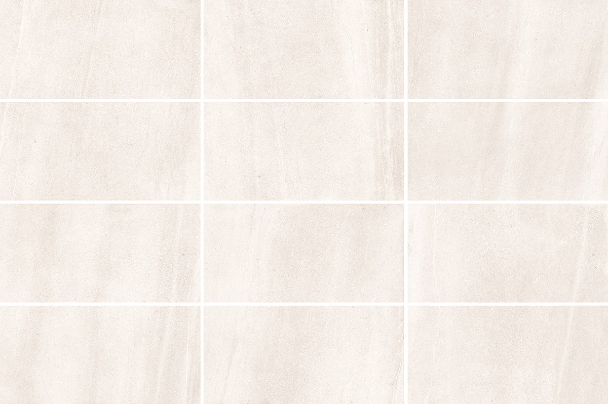New Pietra White Rectified Matt Stone Effect Tile 600x300x7mm  - 5.56sqm - 9 -Box Qty