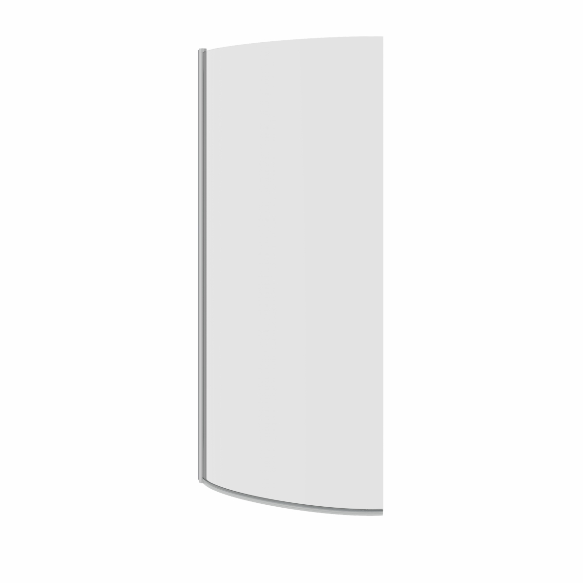 Borrowdale - 1400mm P Shape Bath Screen - Chrome
