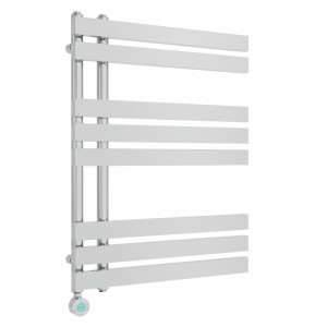 Koli 800 x 600mm Chrome Thermostatic Touch Control Wifi Electric Heated Towel Rail
