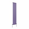 Norden 1800 x 355mm Elegant Purple Single Oval Column Vertical Designer Radiator