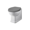 Wellington Back to Wall Toilet with Grey Soft Close Seat