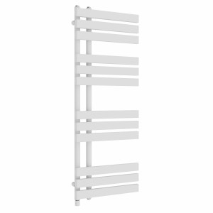 Koli 1200 x 450mm White Simple Electric Heated Towel Rail