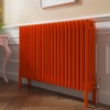 Bern 600 x 1010mm Traditional Bright Orange Horizontal Four Column Radiator
