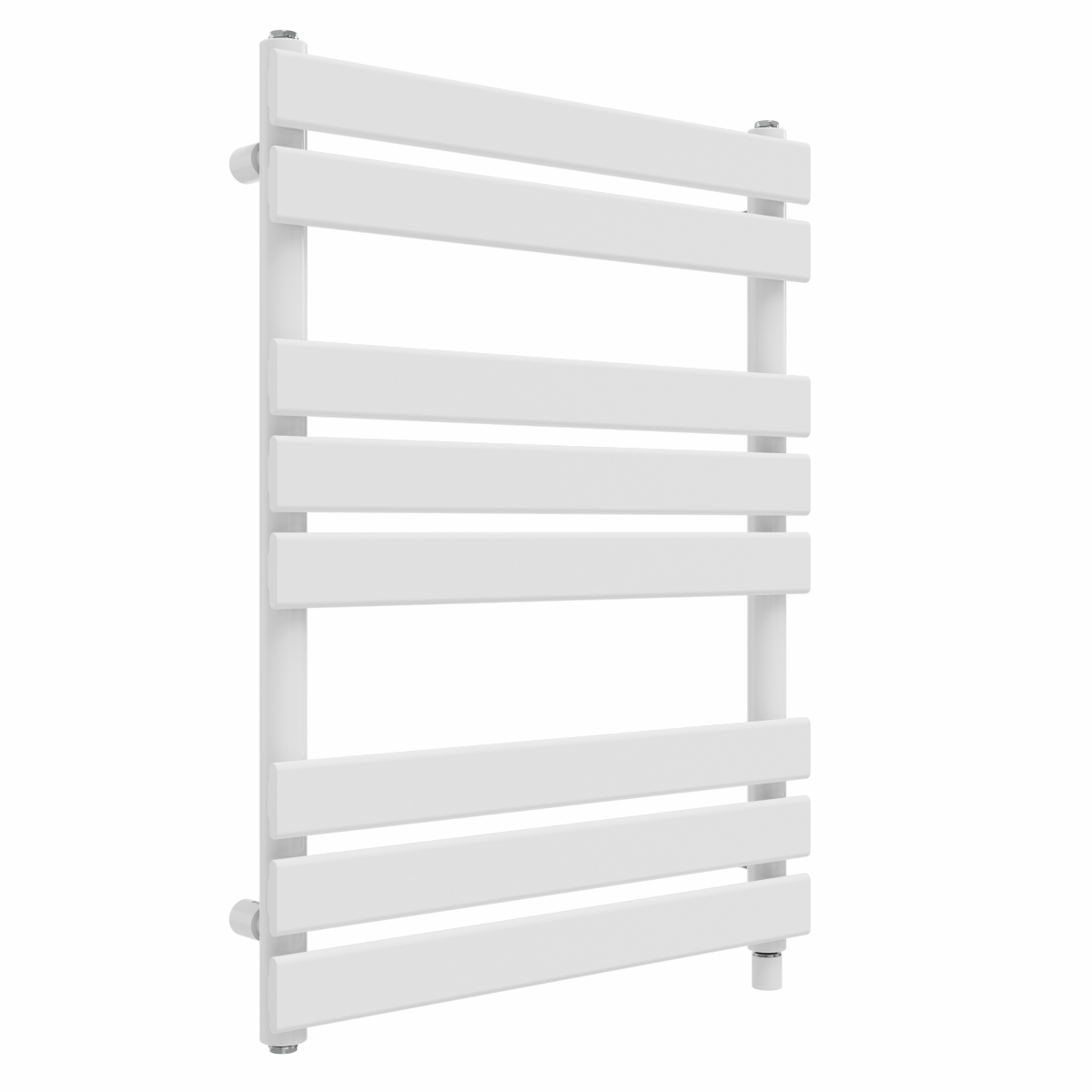 Juva 800 x 600mm White Flat Panel Simple Electric Heated Towel Rail