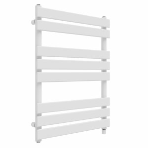 Juva 800 x 600mm White Flat Panel Simple Electric Heated Towel Rail