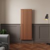 Norden 1600 x 591mm Metallic Bronze Double Oval Column Vertical Designer Radiator