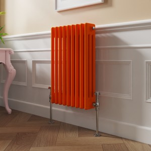 Bern 600 x 425mm Bright Orange Triple Horizontal Column Radiator