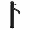 Eden Modern High Rise Basin Mixer Tap Matt Black